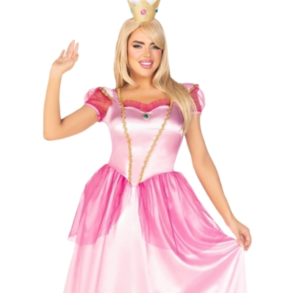 CLASSIC Princess Satiny Halloween Costume Maxi Dress NWT - Picture 2 of 13